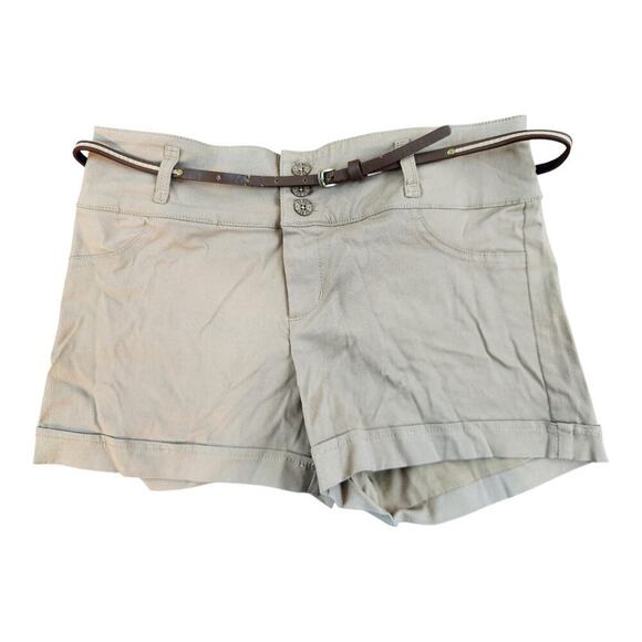 Bebop womens khaki shorts sz 7 with belt - Picture 1 of 9